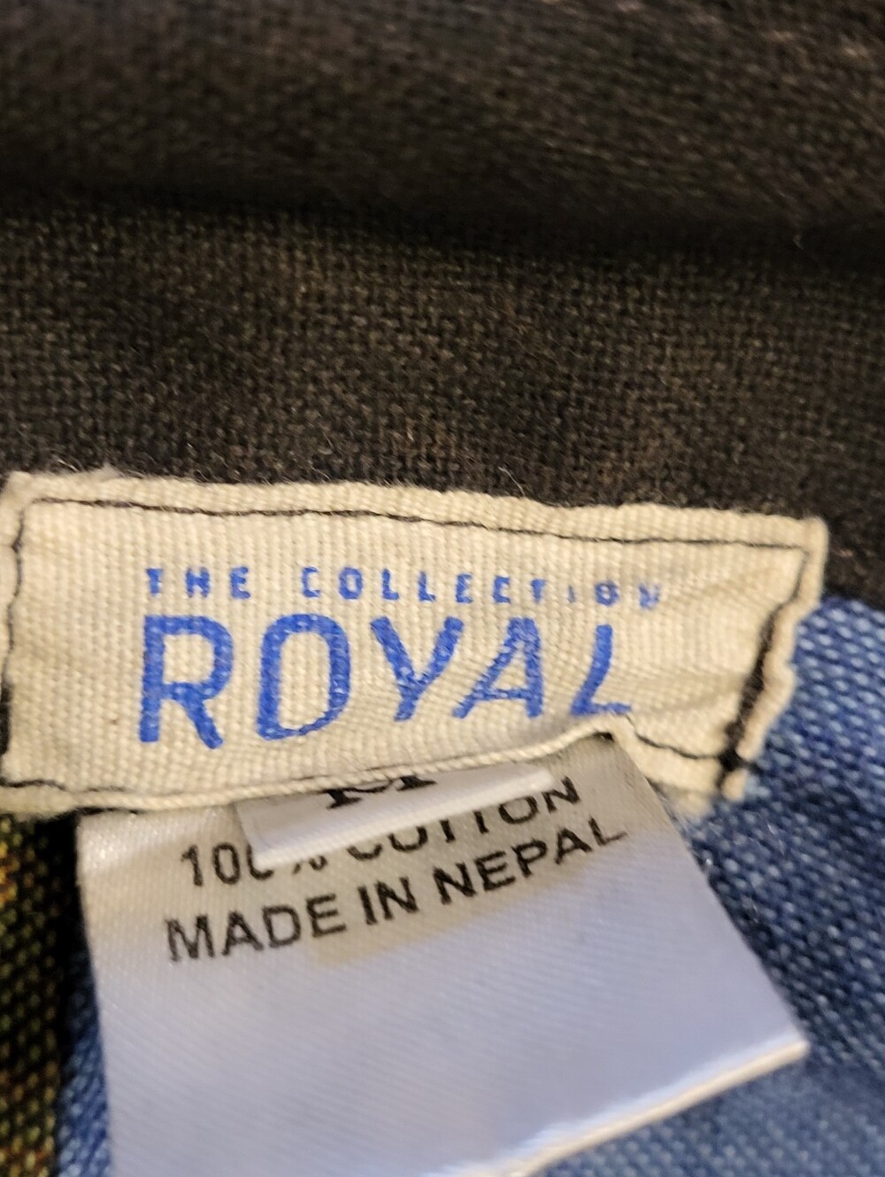 The Royal Collection Cotton Patchwork Wrap Skirt Medium Made In Nepal - Picture 6 of 7